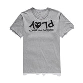CDG Be Kind T Shirt T-shirt Peach Heart Unisex Wear Cotton round Neck Short Sleeve
